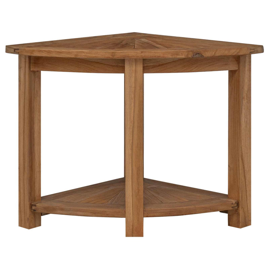 Bathroom Side Table Natural 45 x 45 x 46 cm Solid Teak Wood