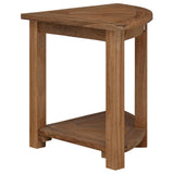 Bathroom Side Table Natural 45 x 45 x 46 cm Solid Teak Wood - Top-Down View