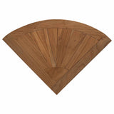 Bathroom Side Table Natural 45 x 45 x 46 cm Solid Teak Wood - Rear View
