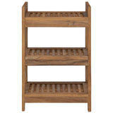 Bathroom Shelf Natural 45 x 30 x 71 cm Solid Teak Wood - Side View