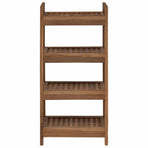 Bathroom Shelf Natural 45 x 30 x 97 cm Solid Teak Wood