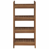 Bathroom Shelf Natural 45 x 30 x 97 cm Solid Teak Wood - Side View