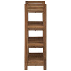 Bathroom Shelf Natural 45 x 30 x 97 cm Solid Teak Wood