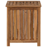 Laundry Basket Natural Solid Teak Wood