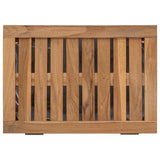 Laundry Basket Natural Solid Teak Wood