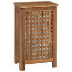 Laundry Basket Natural Solid Teak Wood
