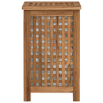 Laundry Basket Natural Solid Teak Wood