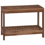Bathroom Side Table Natural 60 x 30 x 45 cm Solid Teak Wood