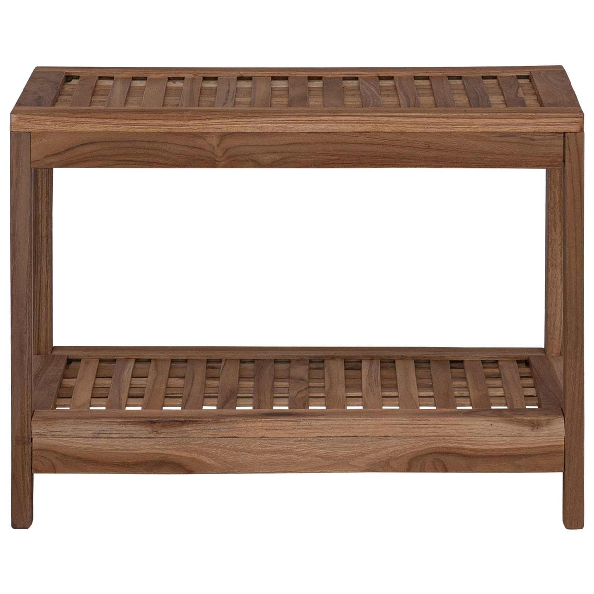 Bathroom Side Table Natural 60 x 30 x 45 cm Solid Teak Wood