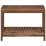Bathroom Side Table Natural 60 x 30 x 45 cm Solid Teak Wood