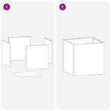 Garden Planter 2 pcs Anthracite 20 x 20 x 20 cm