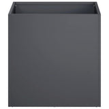 Garden Planter 2 pcs Anthracite 25 x 25 x 25 cm - Top-Down View