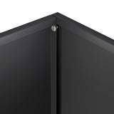 Garden Planter 2 pcs Black 35 x 35 x 35 cm Cold-rolled Steel - Rear View