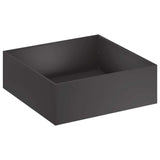 Garden Planter 2 pcs Black 40 x 40 x 20 cm Cold-rolled Steel - Side View