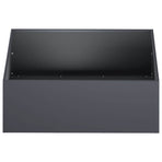 Garden Planter 2 pcs Anthracite 40 x 40 x 20 cm