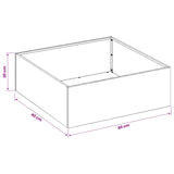 Garden Planter 2 pcs Anthracite 40 x 40 x 20 cm