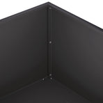 Garden Planter 2 pcs Black 60 x 60 x 20 cm Cold-rolled Steel