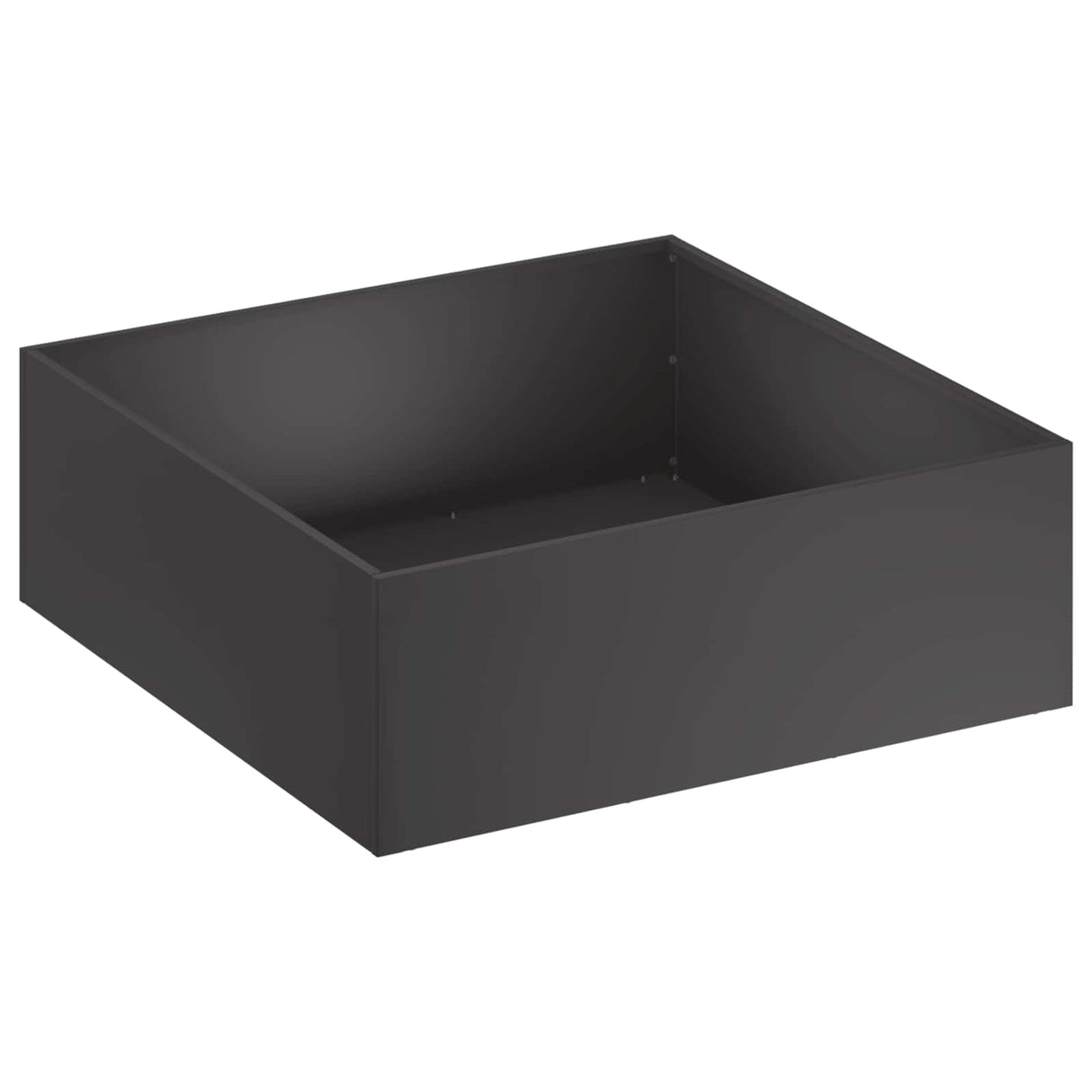 Garden Planter 2 pcs Black 60 x 60 x 20 cm Cold-rolled Steel