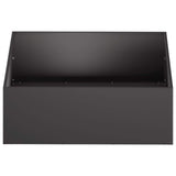 Garden Planter 2 pcs Black 60 x 60 x 20 cm Cold-rolled Steel