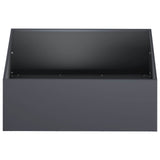 Garden Planter 2 pcs Anthracite 60 x 60 x 20 cm