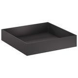 Garden Planter 2 pcs Black 80 x 80 x 20 cm Cold-rolled Steel - Side View