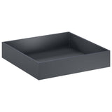 Garden Planter 2 pcs Anthracite 80 x 80 x 20 cm - Side View