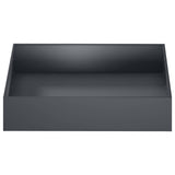 Garden Planter 2 pcs Anthracite 80 x 80 x 20 cm - Top-Down View