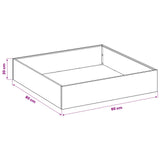 Garden Planter 2 pcs Anthracite 80 x 80 x 20 cm