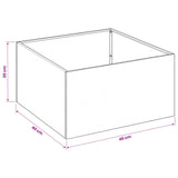 Garden Planter 2 pcs Black 40 x 40 x 30 cm Cold-rolled Steel