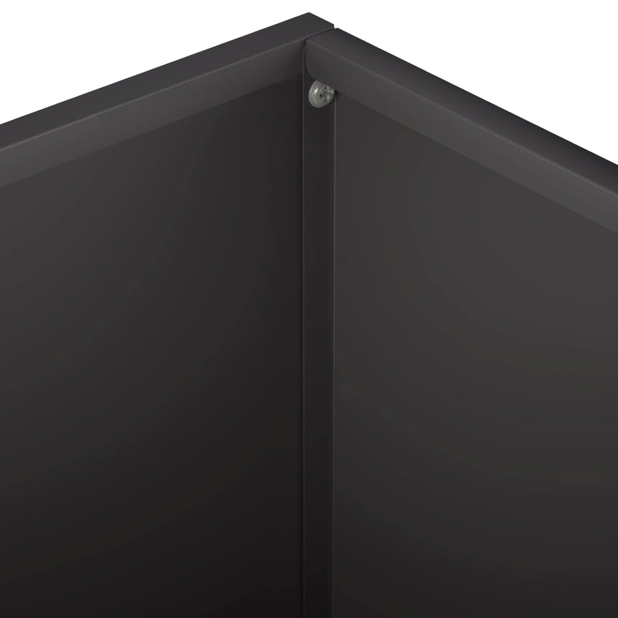 Garden Planter 2 pcs Black 60 x 60 x 30 cm Cold-rolled Steel