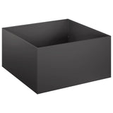 Garden Planter 2 pcs Black 60 x 60 x 30 cm Cold-rolled Steel