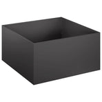 Garden Planter 2 pcs Black 60 x 60 x 30 cm Cold-rolled Steel
