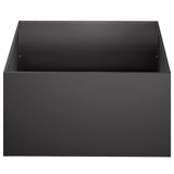 Garden Planter 2 pcs Black 60 x 60 x 30 cm Cold-rolled Steel
