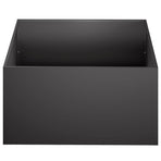 Garden Planter 2 pcs Black 60 x 60 x 30 cm Cold-rolled Steel