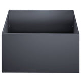 Garden Planter 2 pcs Anthracite 60 x 60 x 30 cm - Top-Down View