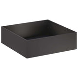 Garden Planter 2 pcs Black 100 x 100 x 30 cm Cold-rolled Steel - Side View