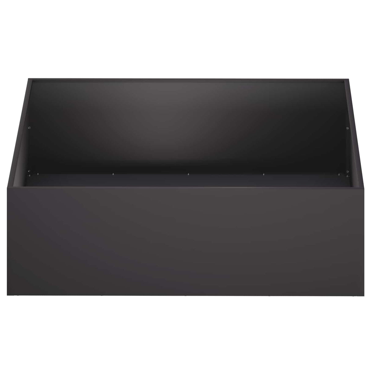 Garden Planter 2 pcs Black 100 x 100 x 30 cm Cold-rolled Steel