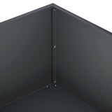 Garden Planter 2 pcs Anthracite 100 x 100 x 30 cm