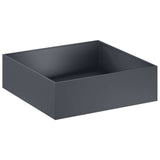 Garden Planter 2 pcs Anthracite 100 x 100 x 30 cm - Side View