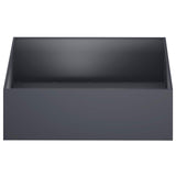 Garden Planter 2 pcs Anthracite 100 x 100 x 30 cm