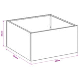 Garden Planter 2 pcs Anthracite 60 x 60 x 40 cm