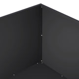 Garden Planter 2 pcs Black 80 x 80 x 40 cm Cold-rolled Steel