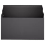 Garden Planter 2 pcs Black 100 x 100 x 40 cm Cold-rolled Steel - Top-Down View