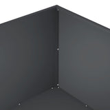 Garden Planter 2 pcs Anthracite 100 x 100 x 40 cm