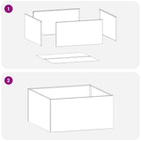 Garden Planter 2 pcs Anthracite 100 x 100 x 40 cm