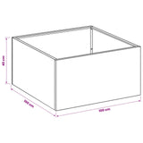 Garden Planter 2 pcs Anthracite 100 x 100 x 40 cm