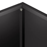Garden Planter 2 pcs Black 40 x 30 x 30 cm Cold-rolled Steel - Rear View
