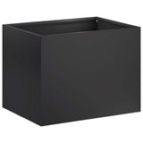 Garden Planter 2 pcs Black 40 x 30 x 30 cm Cold-rolled Steel