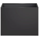 Garden Planter 2 pcs Black 40 x 30 x 30 cm Cold-rolled Steel
