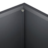 Garden Planter 2 pcs Anthracite 40 x 30 x 30 cm - Rear View